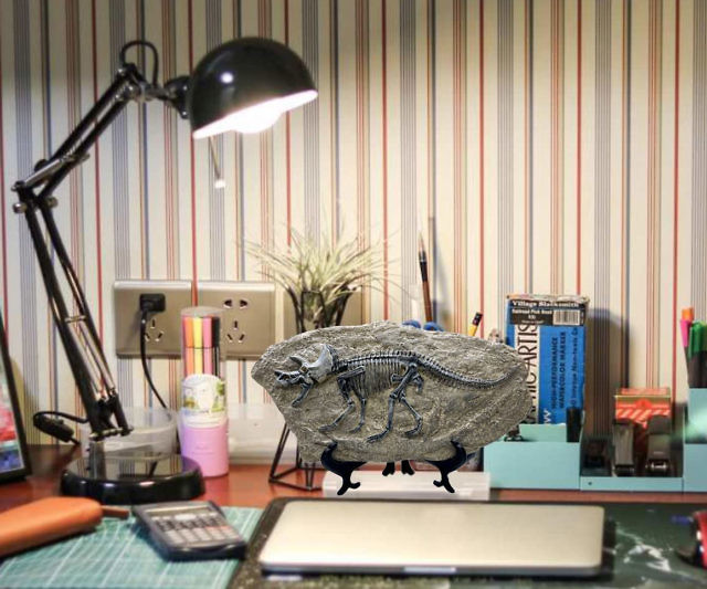 Resin Dinosaur Fossil Statues
