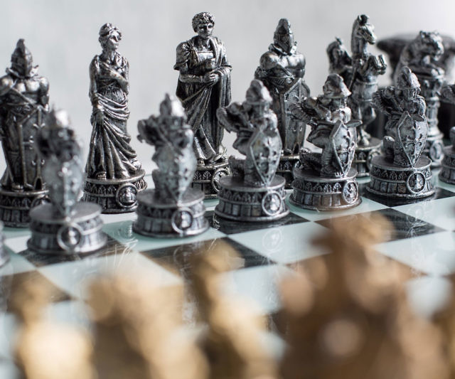 Roman Gladiators 3D Chess Set