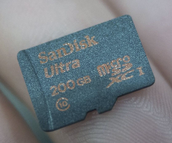 200 Gigabyte Micro SD Card
