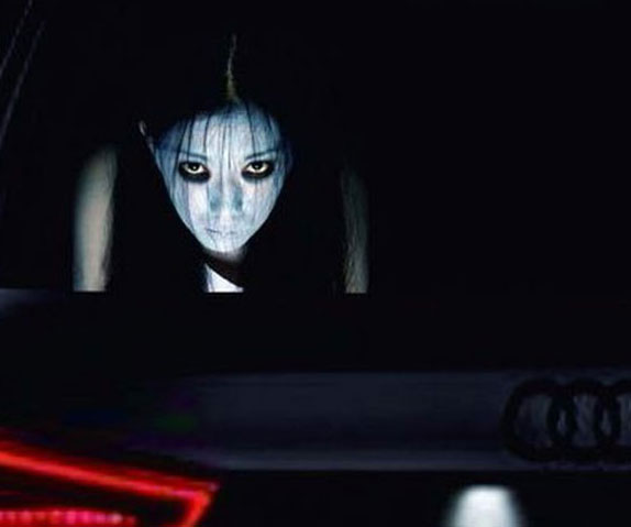 Scary High-Beam Reflective Decals