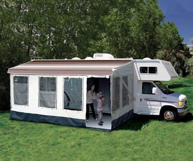 Screened-In Porch Camper Attachment