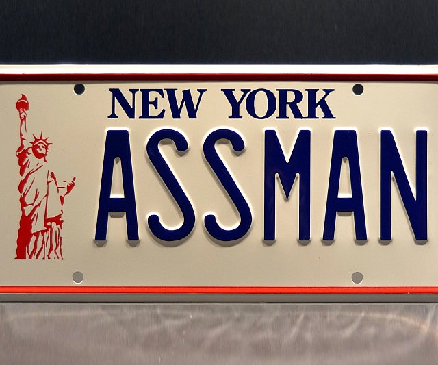 Seinfeld Kramer’s Ass Man License Plate