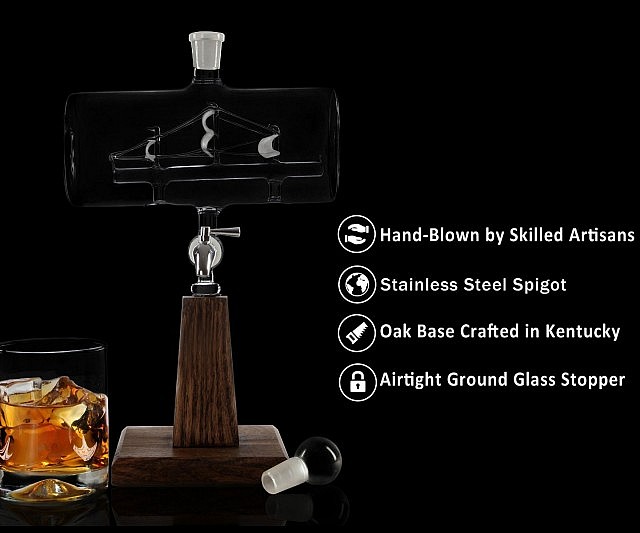Ship In A Bottle Whiskey Dispenser