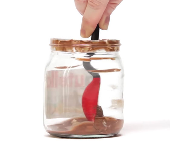 Silicone Jar Scraping Spoon