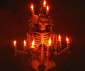 Skeleton Chandelier