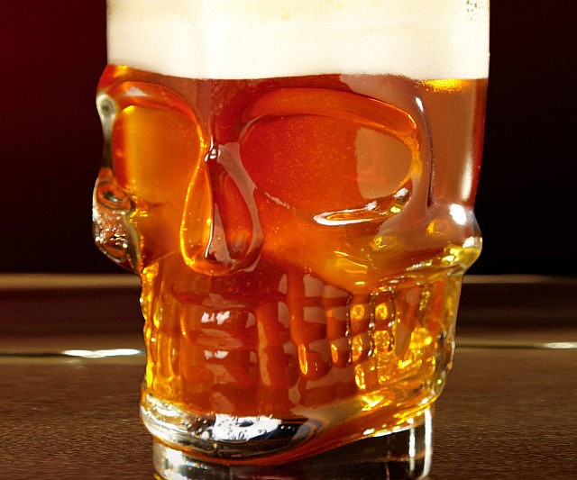 Skull Glass Mug