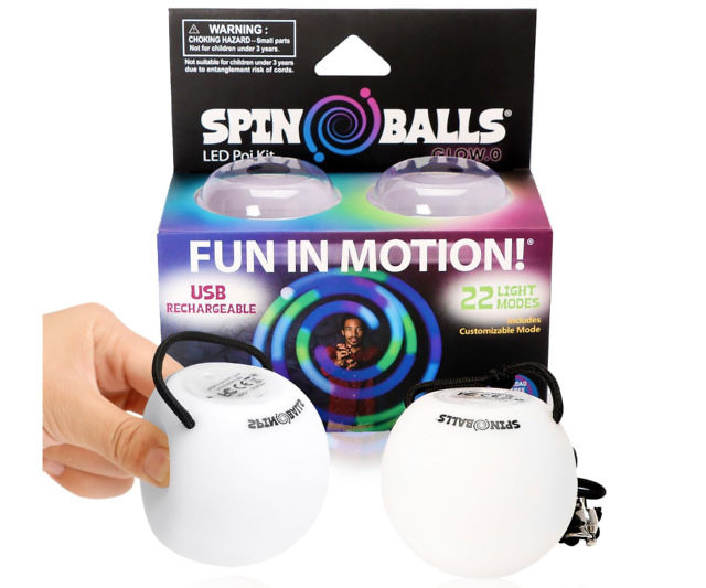 Spin Ball LED Poi Ball Set