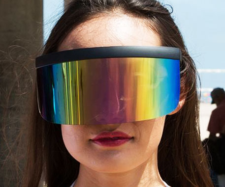 Futuristic Oversize Visor Sunglasses