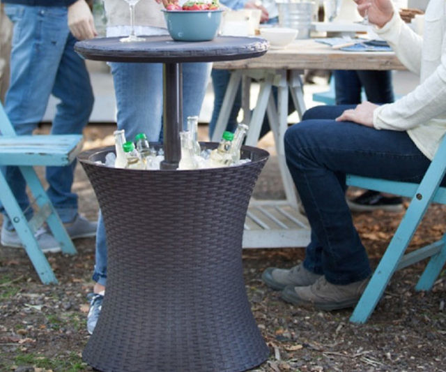 Outdoor Pull Up Table Cooler
