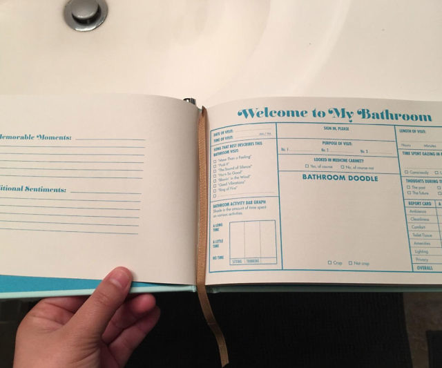 The Bathroom Guest Book