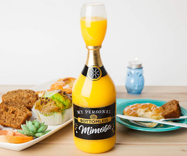 The Bottomless Mimosa Glass