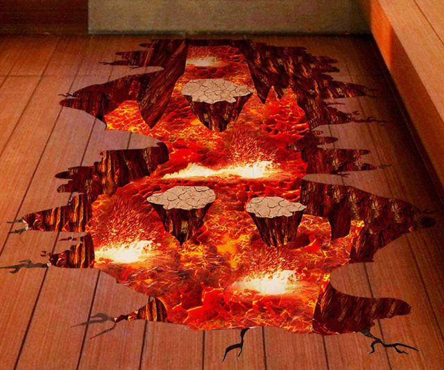 The Floor Is Lava Floor Decal