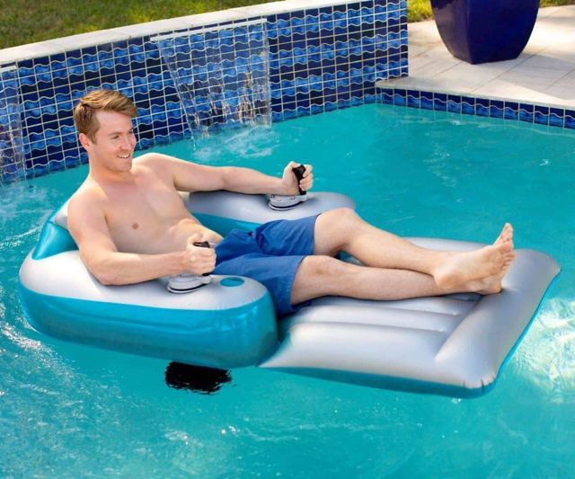 The Motorized Inflatable Pool Lounger
