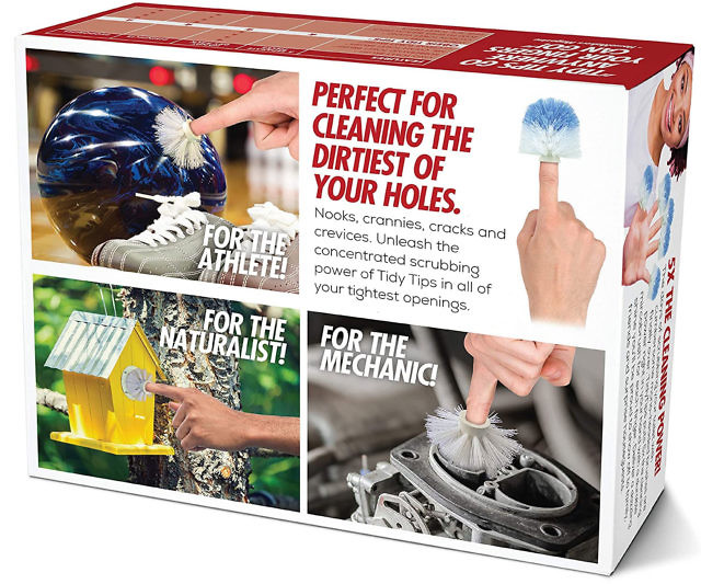 Tidy Tips Fingertip Toilet Brushes