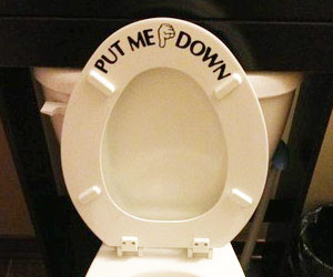 Put Me Down Toilet Decal