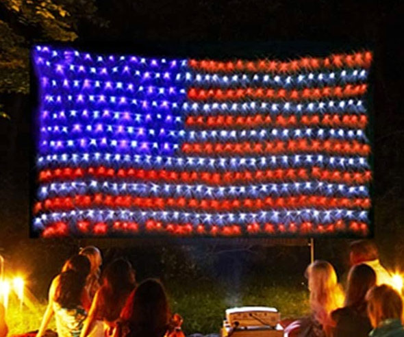 Twinkle Star American Flag String Lights