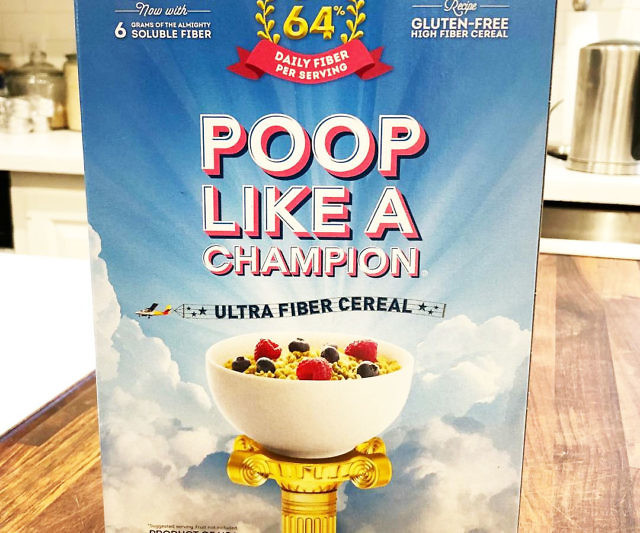 Poop Like A Champion Cereal