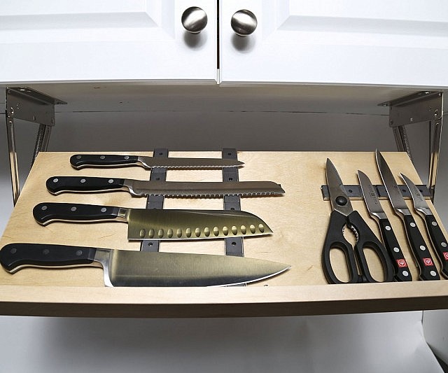 Under Cabinet Magnetic Knife Rack