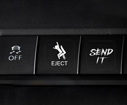 Car Unused Buttons Stickers