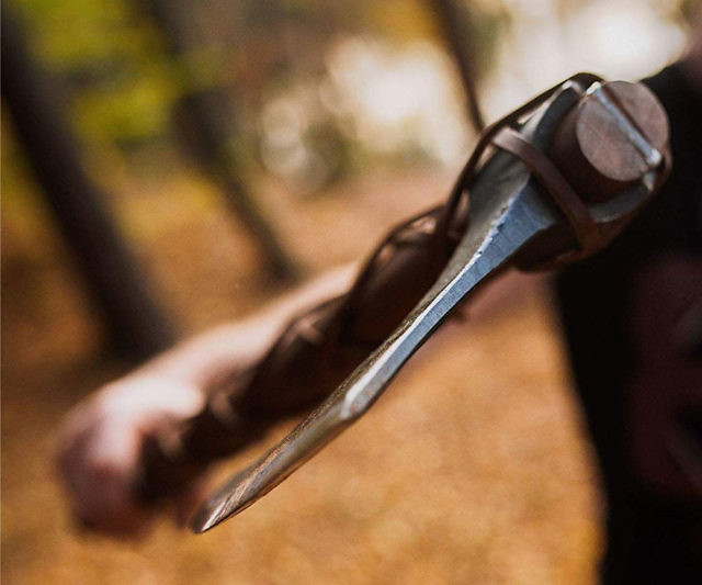 One-Handed Viking Battle Axe
