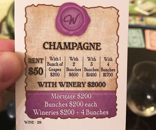 Wine-Opoly Board Game
