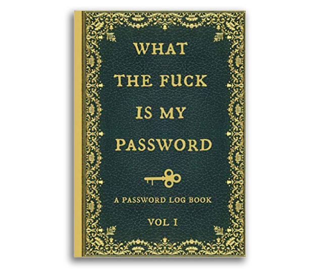 WTF Is My Password Log Book