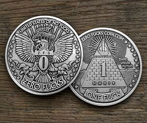 Zero F*cks Decision Maker Coin