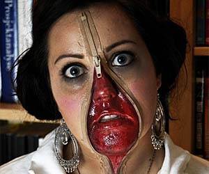 Zipper Face Costume