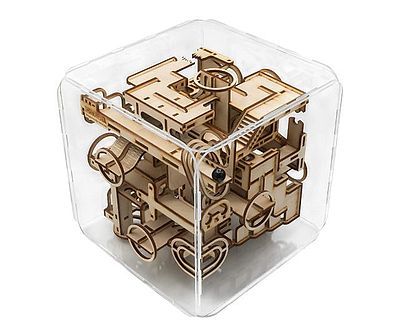 3D Wooden Marble Labyrinth Puzzle Kit