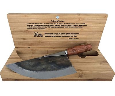 Artisan Forged Steel Thai Moon Knife