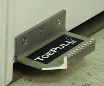 Bathroom Door Toe Pull