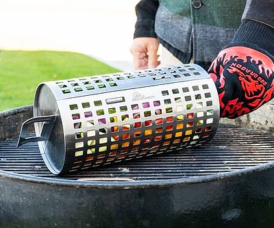 BBQ Dragon Rolling Grill Basket