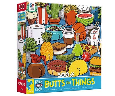Butts On Things Jigsaw Puzzle