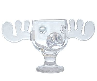 Christmas Vacation Glass Moose Mug