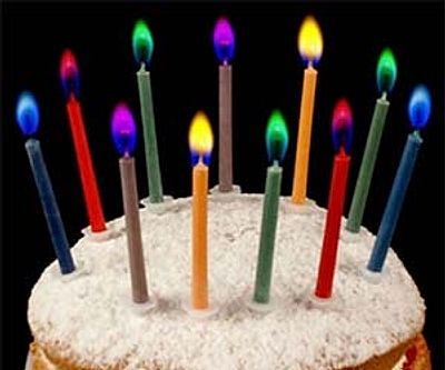 Colored Flame Candles