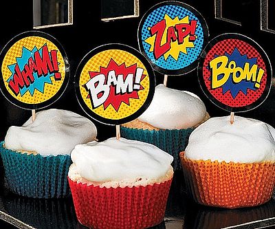 Comic Book Cake Toppers