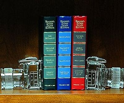 Crystal Camera Bookends