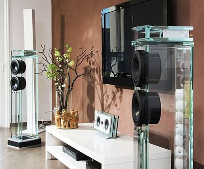 Diamond Glass Tower Speakers