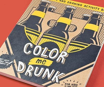 Drinking And Drawing Coloring Book