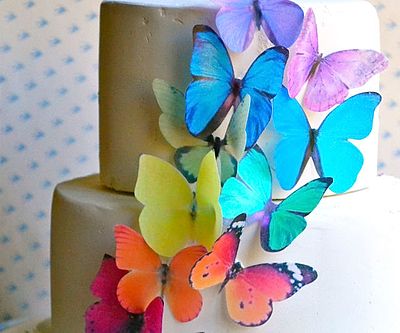 Edible Butterfly Cake Toppers