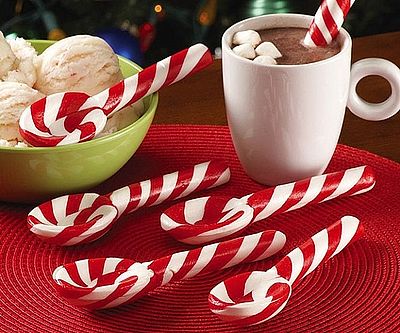 Edible Candy Cane Spoons
