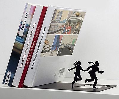 Falling Books Bookend