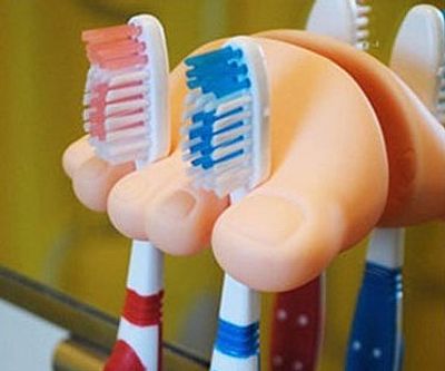 Foot Toothbrush Holder