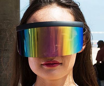 Futuristic Oversize Visor Sunglasses