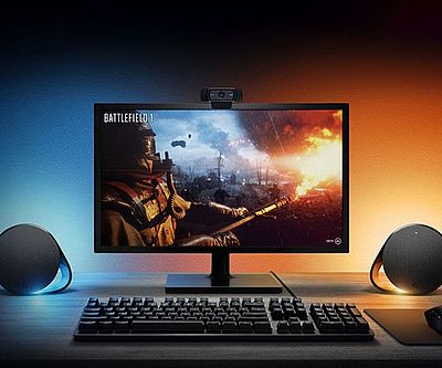 Game Driven RGB Lighting PC Speakers