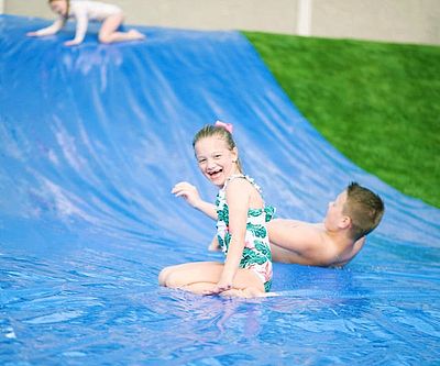 Giant Backyard Blast Slip And Slide
