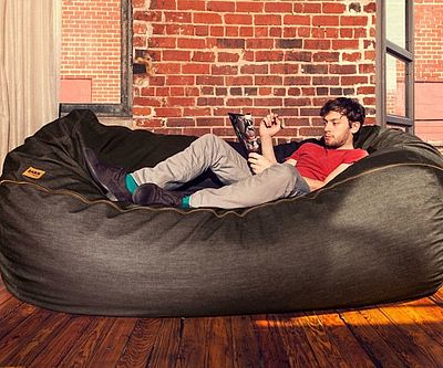 Giant Bean Bag Denim Sofa