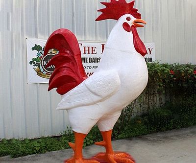 Giant Rooster Chicken Statue