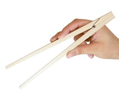 Giant Wooden Clothespin Chopsticks