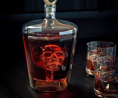 Glass Skull Decanter